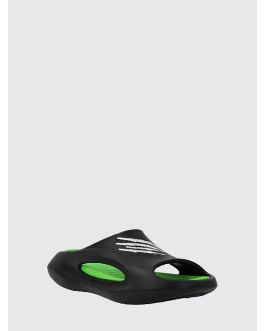 Philipp Plein Green Rubber Sliders for men