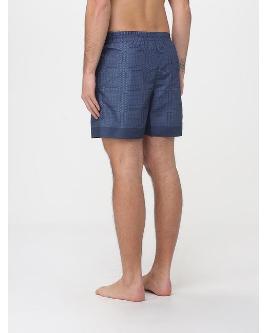 Gucci Blue Printed Polyester Swimsuit for men