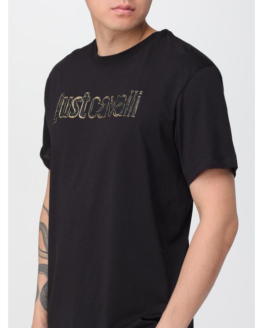 Just Cavalli Black T-Shirt for men