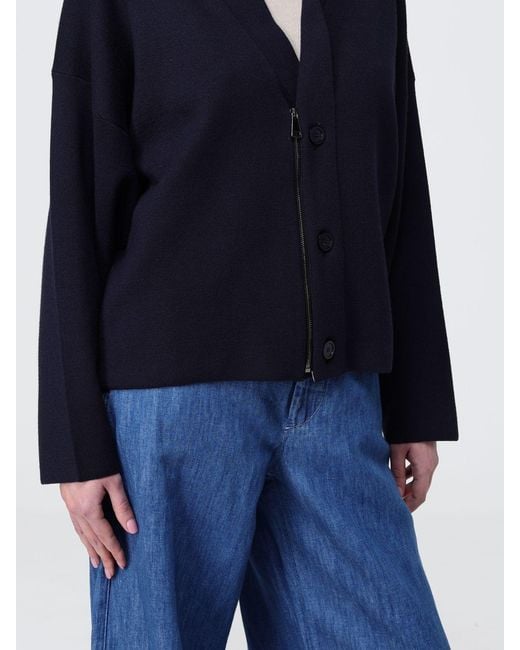 Fabiana Filippi Blue Virgin Wool Blend Cardigan