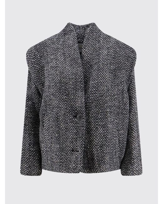 Isabel Marant Gray Abstract Pattern Short Coat