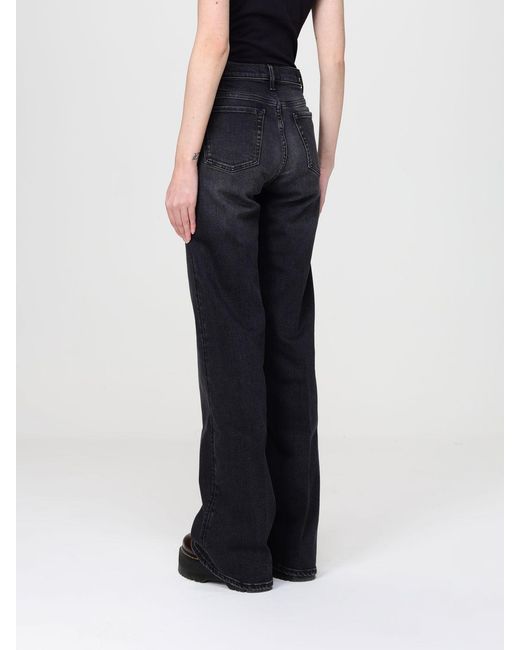 7 For All Mankind Blue Straight Jeans