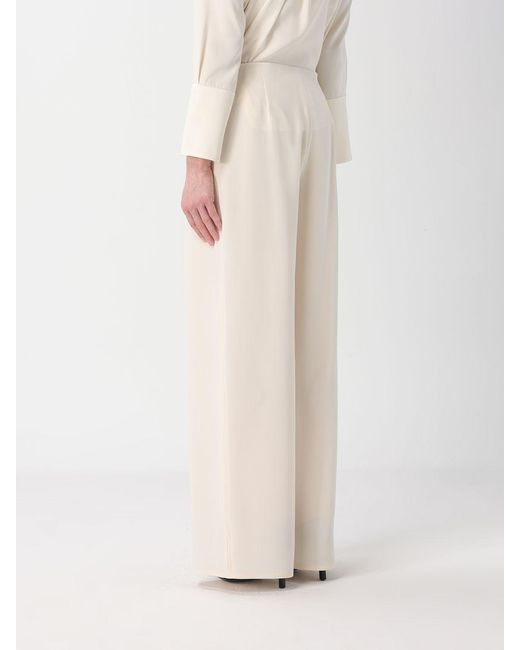 Max Mara Pure Natural Pure Stretch Silk Palazzo Trousers Max Mara