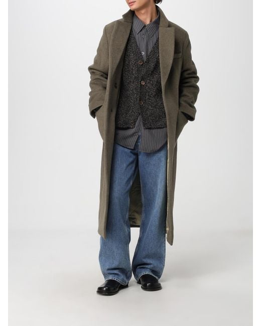 Our Legacy Black Academy V-Neck Button-Up Cardigan for men