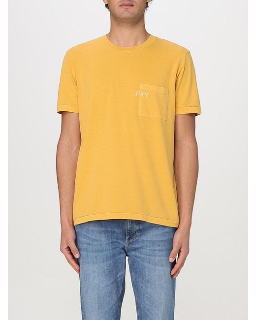 Polo Hombre Fay de hombre de color Orange