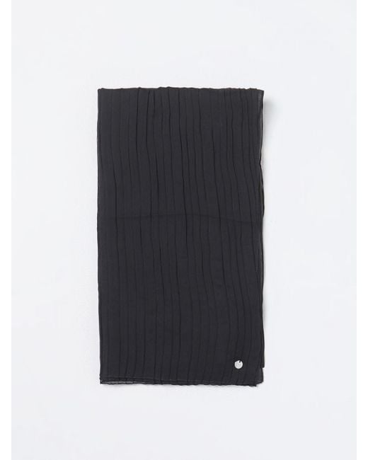 Sciarpa in twill plissettato di Liu Jo in Black