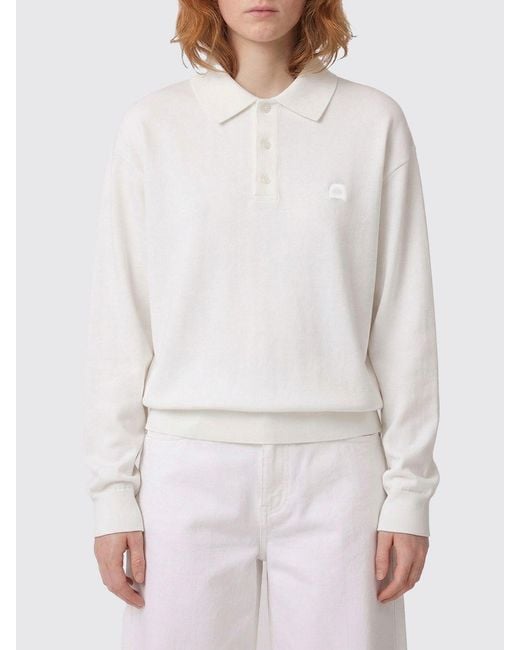 DUNST White Cotton Blend Polo Shirt