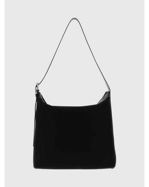 A.P.C. White Vera Suede Leather Crossbody Bag With Zip Closure for men