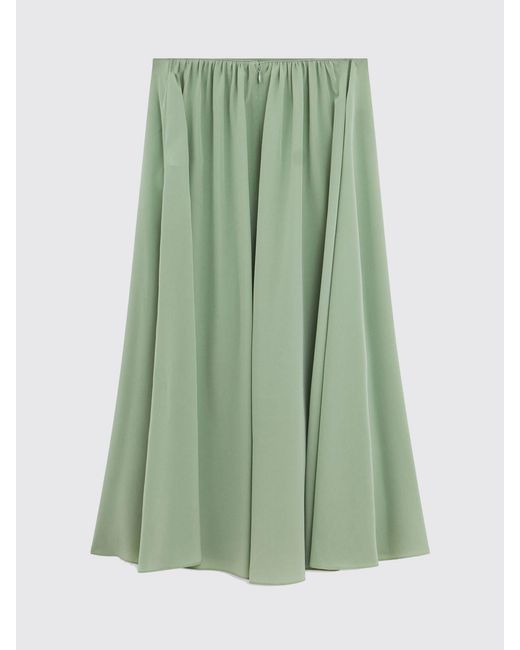 Falda Midi De Seda Aspesi de color Green