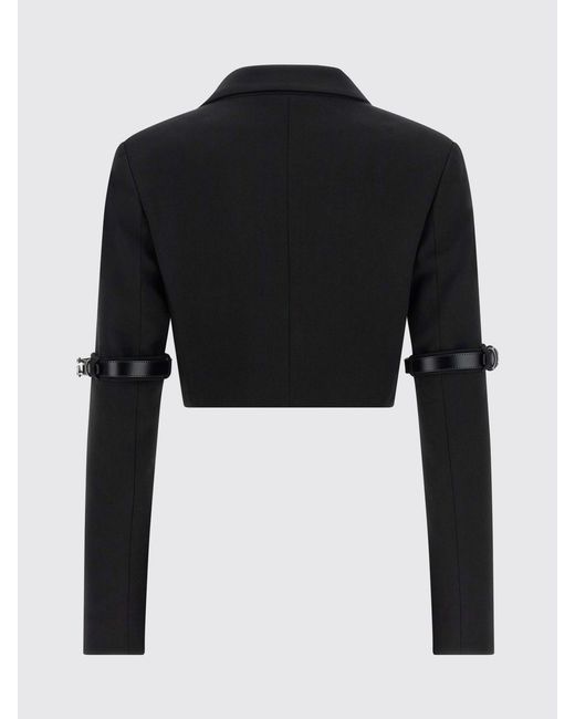 Coperni Black Virgin Wool Crop Blazer