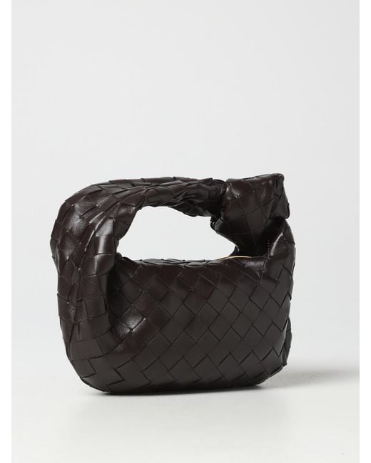 Bottega Veneta Black Jodie Mini Woven Leather Bag