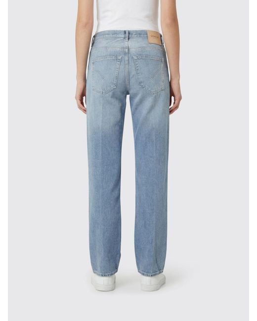 Dondup Blue Straight Denim Jeans