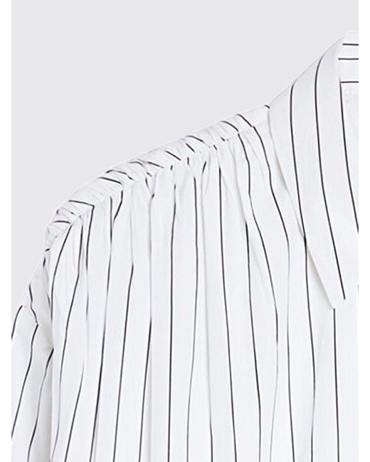 Jil Sander White Striped Cotton Shirt