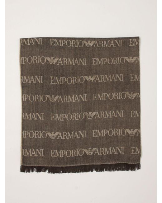Sciarpa Uomo di Emporio Armani in Brown da Uomo
