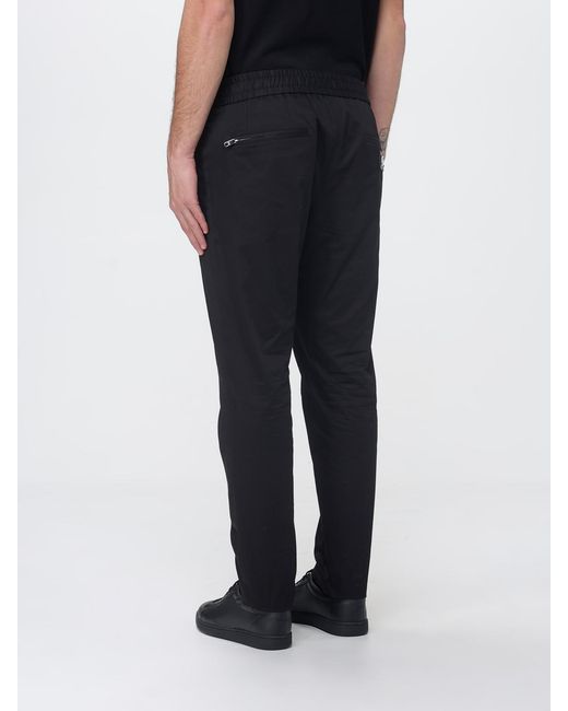 Dolce & Gabbana Black Dolce &Amp Gabbana Stretch Cotton Slim Fit Trousers for men