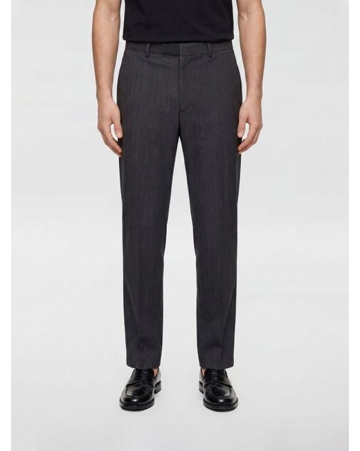 MM6 by Maison Margiela Black Virgin Wool And Cotton Tailored Trousers for men
