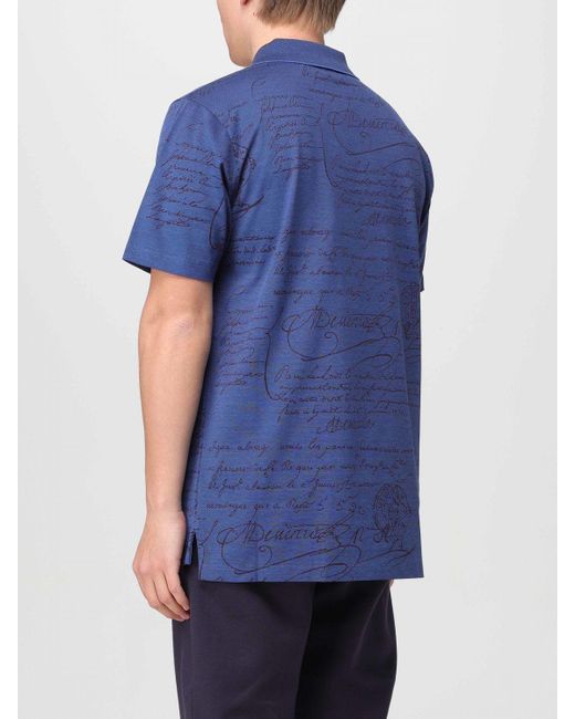 Berluti Blue Polo Shirt for men