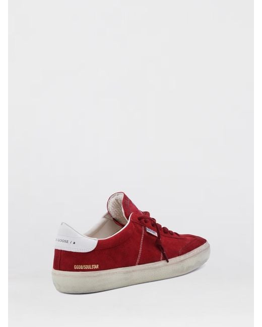 Golden Goose Deluxe Brand Red Soul Star Suede Sneakers for men