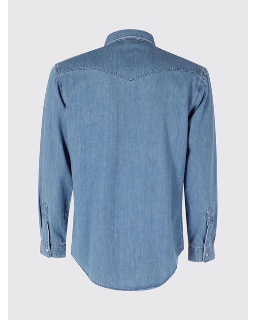 Camicia Casual di Edwin in Blue da Uomo