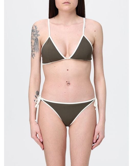 Brunello Cucinelli Natural Bikini Swimsuit