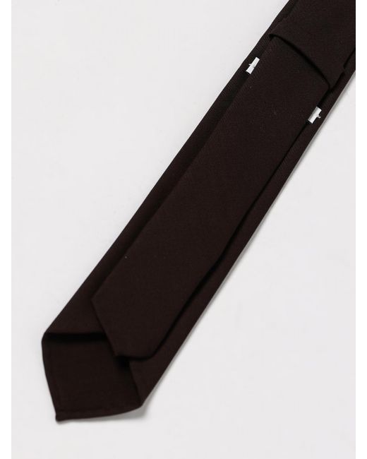 Lardini Black Silk Tie for men