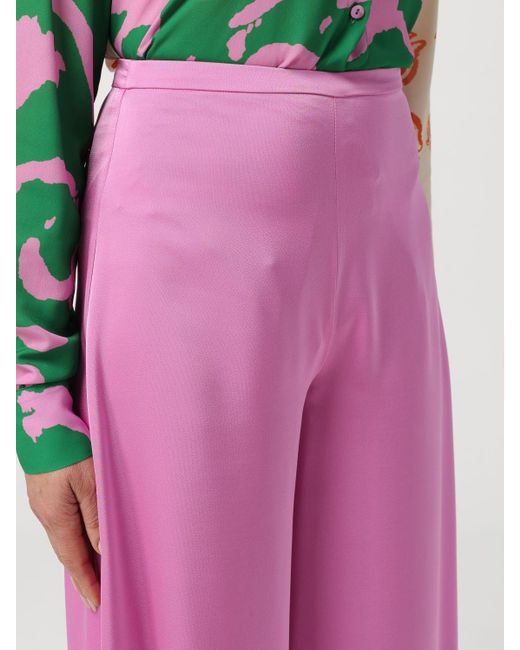 Pantalone in crêpe di Hanita in Pink