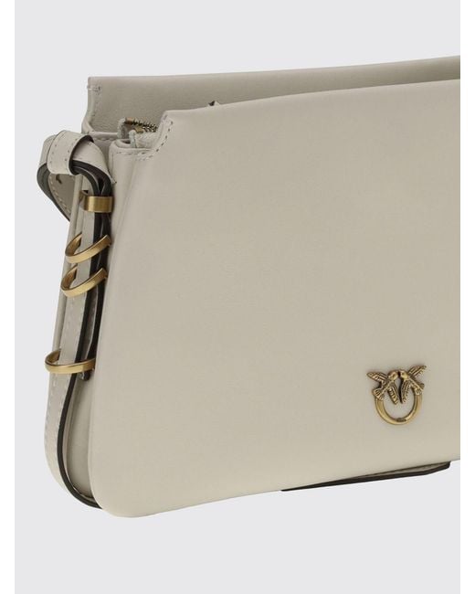 Pinko Natural Mini One, Two, Three Leather Bag