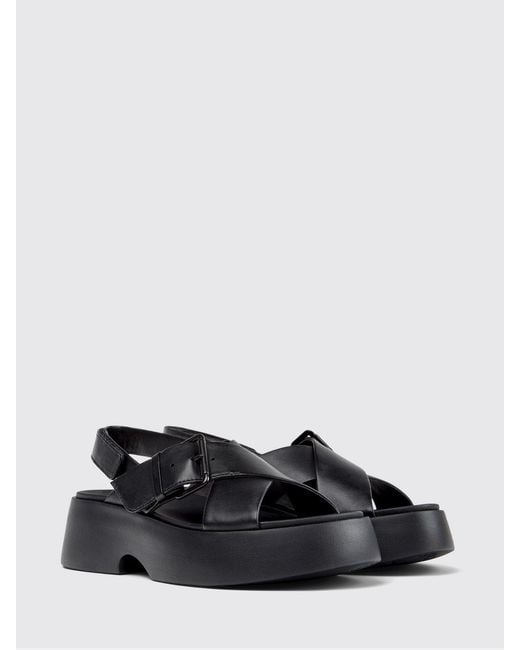 Camper White Tasha Leather Sandal