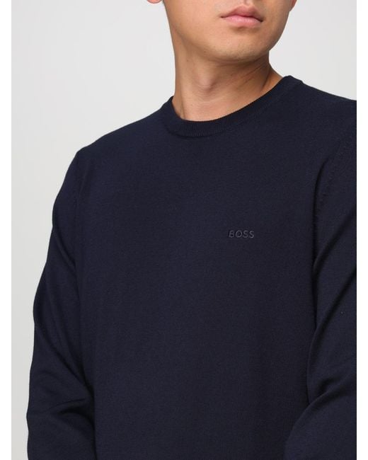 Boss Blue Sweater for men