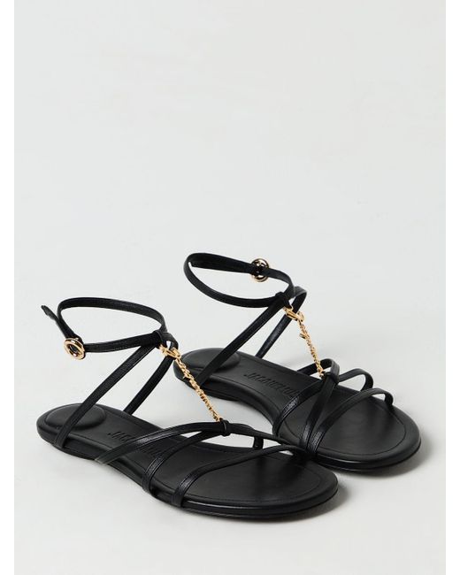 Jacquemus Black Flat Sandals