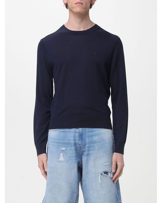Giorgio Armani Blue Classic Linen Shirt for men