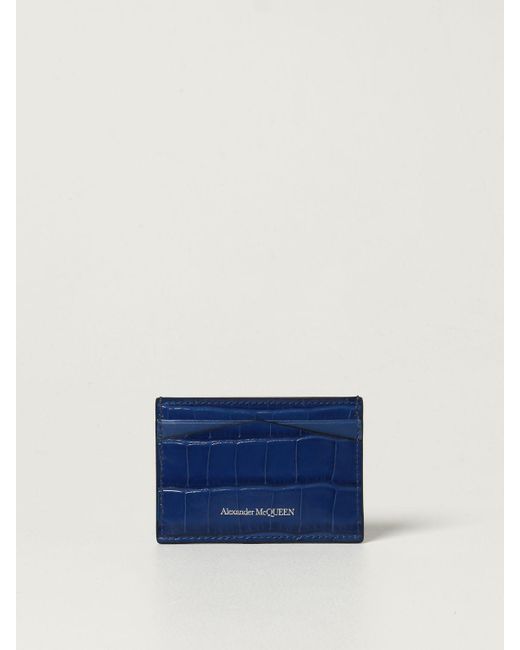 Porta carte di credito con logo di Alexander Mcqueen | Tessabit