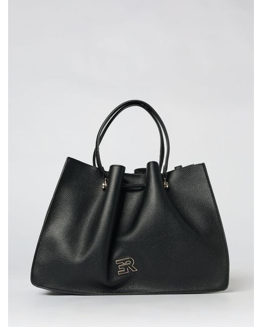 ERMANNO FIRENZE Black Synthetic Leather Bag