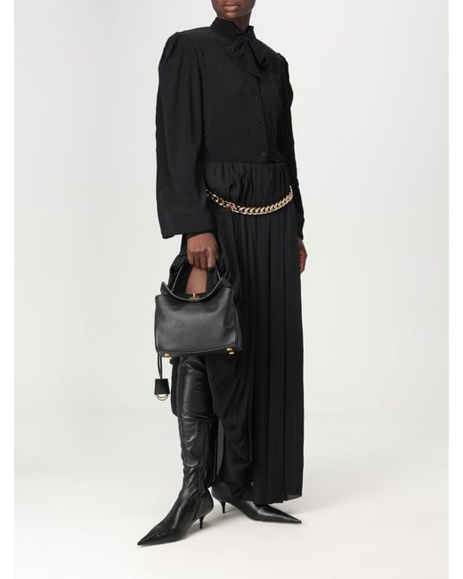Balenciaga Black Bow Blouse