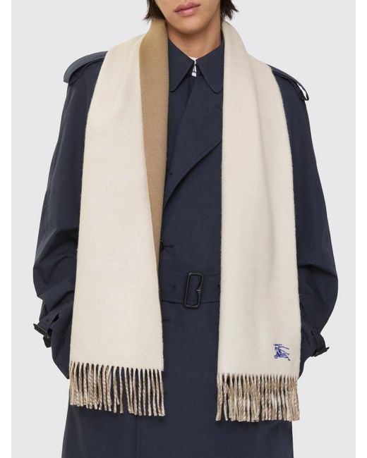 Sciarpa Uomo di Burberry in Natural da Uomo