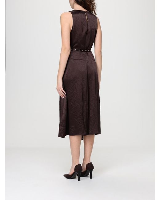 Liu Jo Brown Viscose Asymmetric Dress
