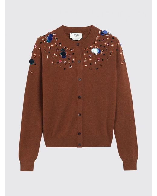 Fendi Brown Pullover Damen
