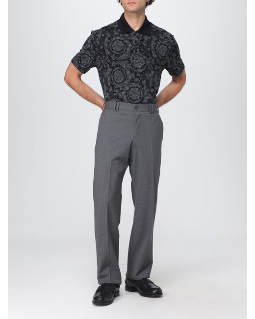 Versace Black Polo Shirt for men