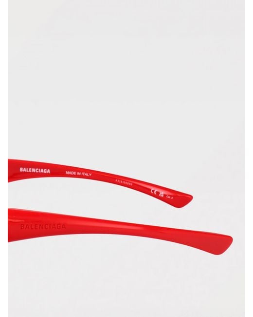 Lunettes De Soleil Homme Balenciaga pour homme en coloris Red