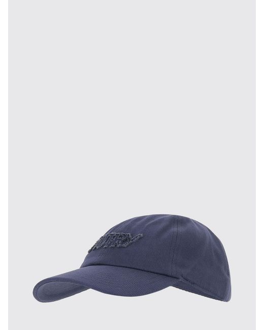 Autry Blue Embroidered Logo Cotton Twill Cap for men