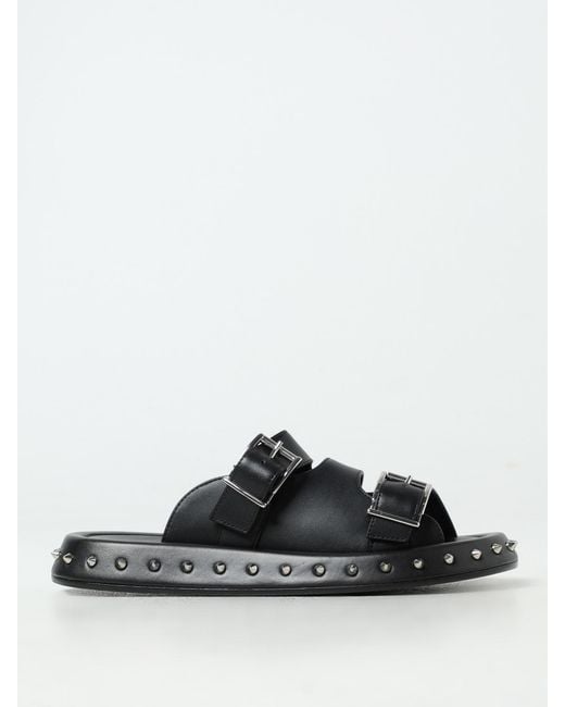 McQueen Black Heeled Sandals