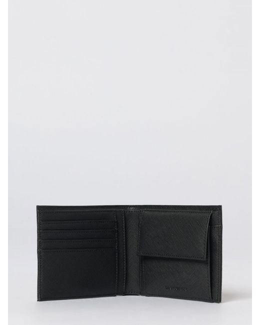 Emporio Armani White Recycled Leather Wallet for men