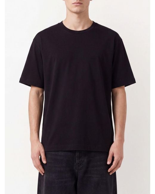 Dolce & Gabbana Black Dolce &Amp Gabbana Essential Design Cotton Crewneck T-Shirt for men