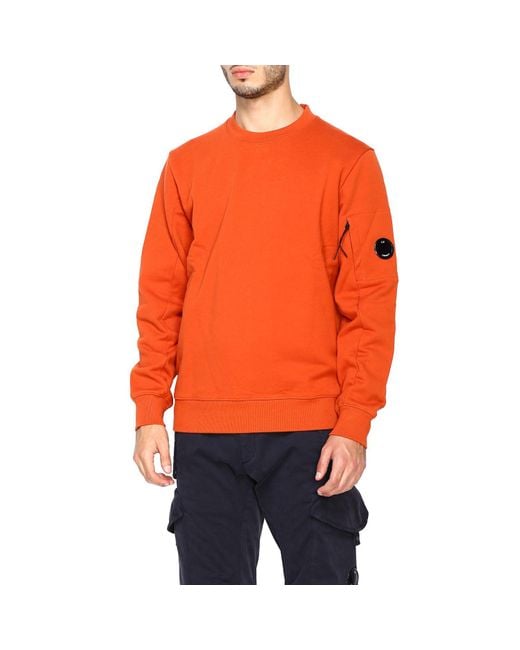 C.P. Company Sweatshirt in Orange for Men | Lyst UK