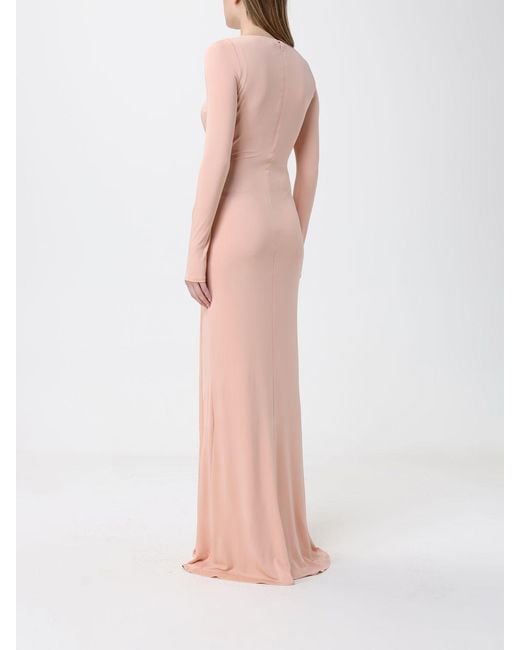 Elisabetta Franchi Pink Stretch Jersey Dress