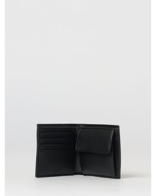 Boss White Grained Synthetic Leather Wallet for men
