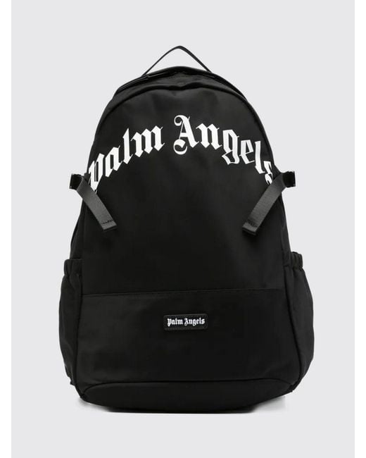 Palm Angels Black Backpack for men