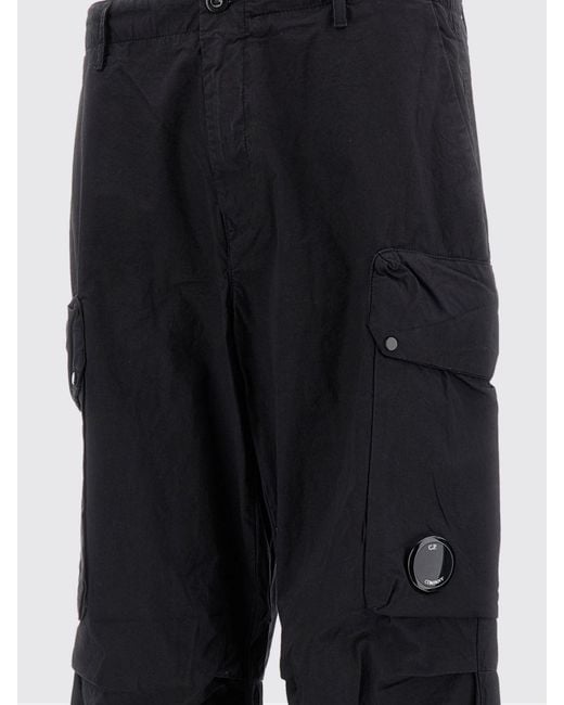 C P Company Blue Cotton Cargo Pants for men