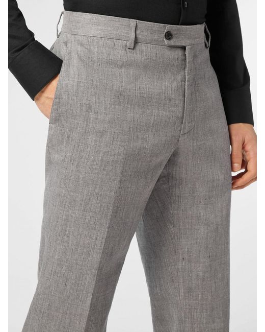 Philipp Plein Gray Pleated Sartorial Wool Blend Trousers for men