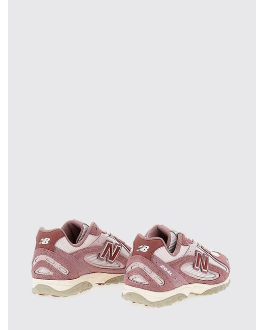 New Balance Pink 204L Suede And Mesh Sneakers